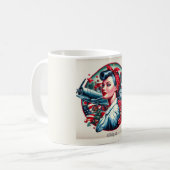 Rosie le Riveter Pin-up Girl Mug (Devant gauche)