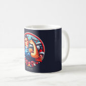 Rosie le Riveter Pin-up Girl Mug (Devant droit)