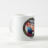 Rosie le Riveter Pin-up Girl Mug (Devant gauche)