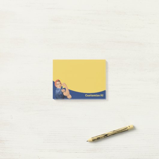 Rosie le Riveter Post-it Notes (Sur un bureau)