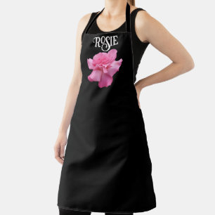 Rosie naam roze roos bloemen Schort