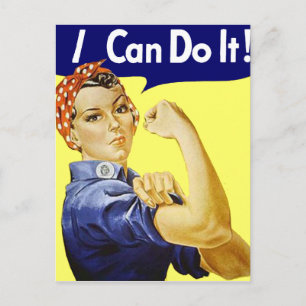 Rosie Riveter - ik kan het Glenn Beck Poster doen Briefkaart