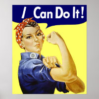 Rosie Riveter - ik kan het Poster doen