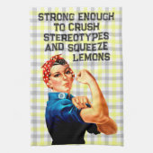 Rosie Riveter Inspirée Serviette pour écraser les (Vertical)