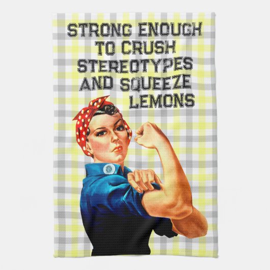 Rosie Riveter Inspirée Serviette pour écraser les  (Vertical)