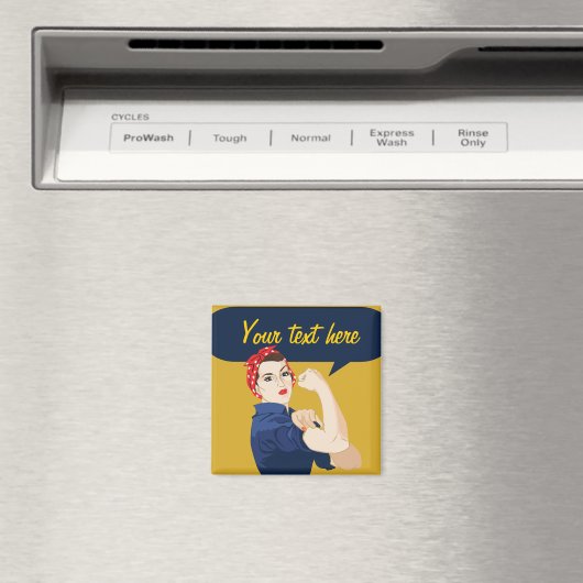 Rosie Riveter Magneet (Insitu (Vaatwasser))