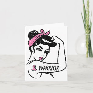 Rosie Riveter Pink tegen borstkanker Kaart
