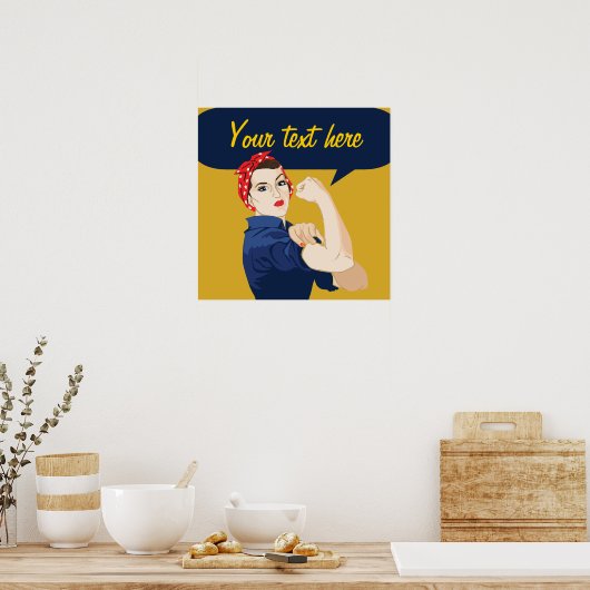  Rosie Riveter Poster (Keuken)