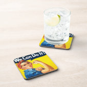 Rosie Riveter Propaganda Drankjes Onderzetter (Rechterzijde)