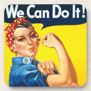 Rosie Riveter  Propaganda Drankjes Onderzetter