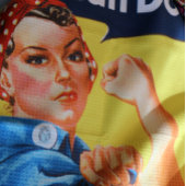 Rosie Riveter  Propaganda Theedoek