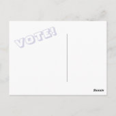 Rosie Riveter STEMMEN! briefkaart (Achterkant)