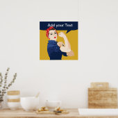 Rosie Riveter Strong Woman Poster (Keuken)
