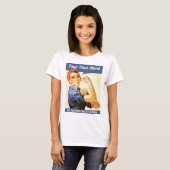 Rosie Riveter volledig  T-shirt (Voorkant volledig)