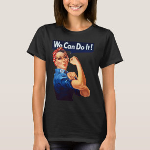 Rosie the Riveter Amerikaanse vlag Rosie the River T-shirt