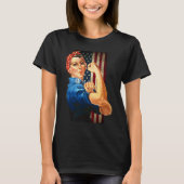 Rosie the Riveter Empowered Woman Empower Voman T-shirt (Voorkant)