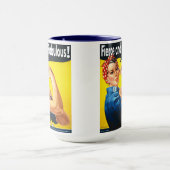 Rosie The Riveter Fel en Fabulous Trendy Mok (Midden)
