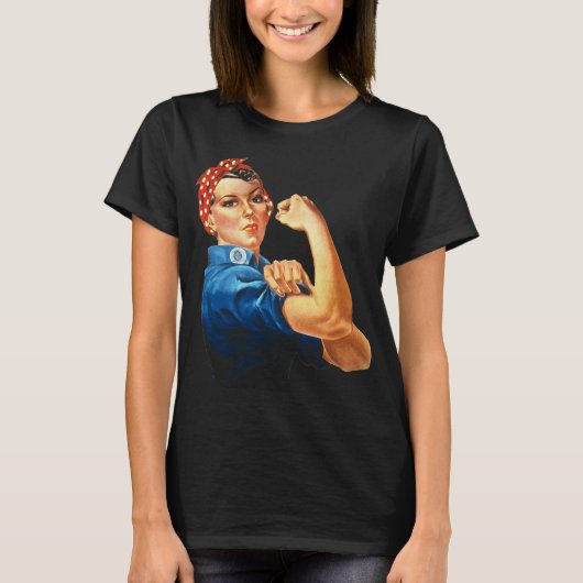 Rosie The Riveter  Feminisme T-Shirt (Voorkant)