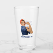 Rosie the Riveter Glass Glas (Voorkant)