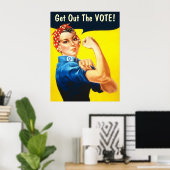 Rosie the Riveter GOTV poster (Thuiskantoor)