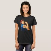 Rosie The Riveter - T-shirt pour enseignante (Devant entier)