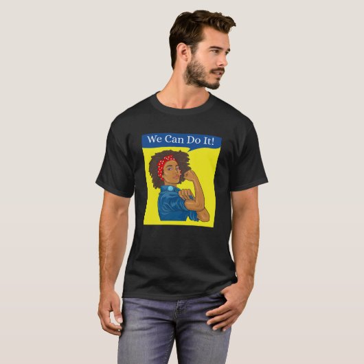 Rosie the Riveter T-shirt We Can Do It African Ame (Devant entier)
