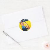 Rosie the Riveter - "We Can Do It" Ronde Sticker (Envelop)