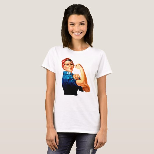 Rosie the Riveter We Can Do It T-shirt (Voorkant volledig)