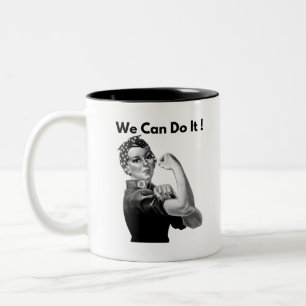 Rosie The Riveter We Can Do It Tweekleurige Koffiemok
