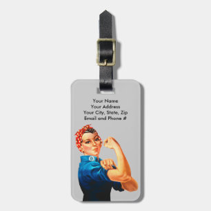 Rosie The Riveter WII Poster Bagagelabel