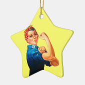 Rosie The Riveter WII Poster Keramisch Ornament (Links)