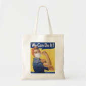 Rosie the Riveter With Surgical Mask Tote Bag (Voorkant)