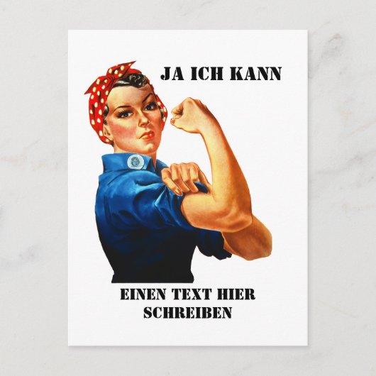 Rosie the Riveter - Yes We Can Briefkaart (Voorkant)
