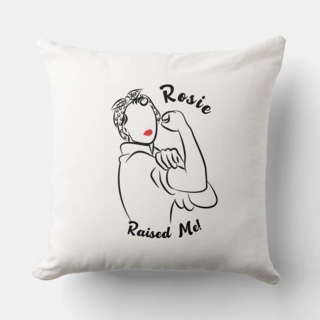 Rosie verhoogd decennium - Canvas Print Kussen (Voorkant)