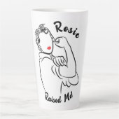 Rosie verhoogd decennium - Canvas Print Latte Mok (Voorkant)