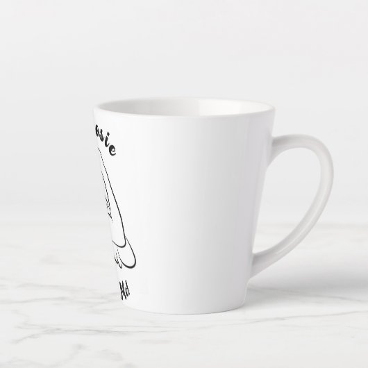 Rosie verhoogd decennium - Canvas Print Latte Mok (Rechts)