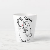 Rosie verhoogd decennium - Canvas Print Latte Mok (Voorkant)