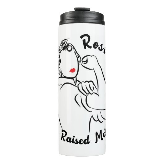 Rosie verhoogd decennium - Canvas Print Thermosbeker (Voorkant)