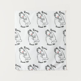 Rosie verhoogd decennium - Canvas Print Wandkleed