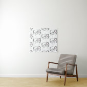 Rosie verhoogd decennium - Canvas Print Wandkleed (In Situ (horizontaal))