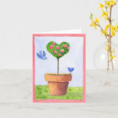 Rosier - Carte de note (Fleur jaune)