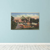 Rosikruisan Park, fontein en Uitzicht van tuinen Canvas Afdruk (Insitu (Houten vloer))