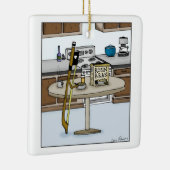 Rosin Bran String Instruments Bow Cartoon Keramisch Ornament (Rechts)