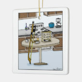 Rosin Bran String Instruments Bow Cartoon Keramisch Ornament (Links)