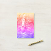 ROSINA/Young Girl met Roos en papegaai Post-it® Notes (Op bureau)