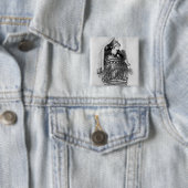 Rosine Vierkante Button 5,1 Cm (In situ)