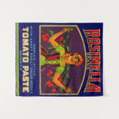 Rosinella tomato paste van de jaren '30 wandkleed (Voorkant (horizontaal))