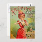 Rosinette Absinthe 1823 Briefkaart (Voorkant / Achterkant)
