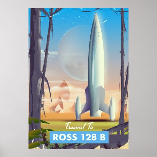 Ross 128 B Affiche de science-fiction (Devant)