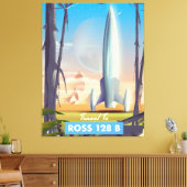 Ross 128 B Science fiction poster Canvas Afdruk (Insitu (Woonkamer))